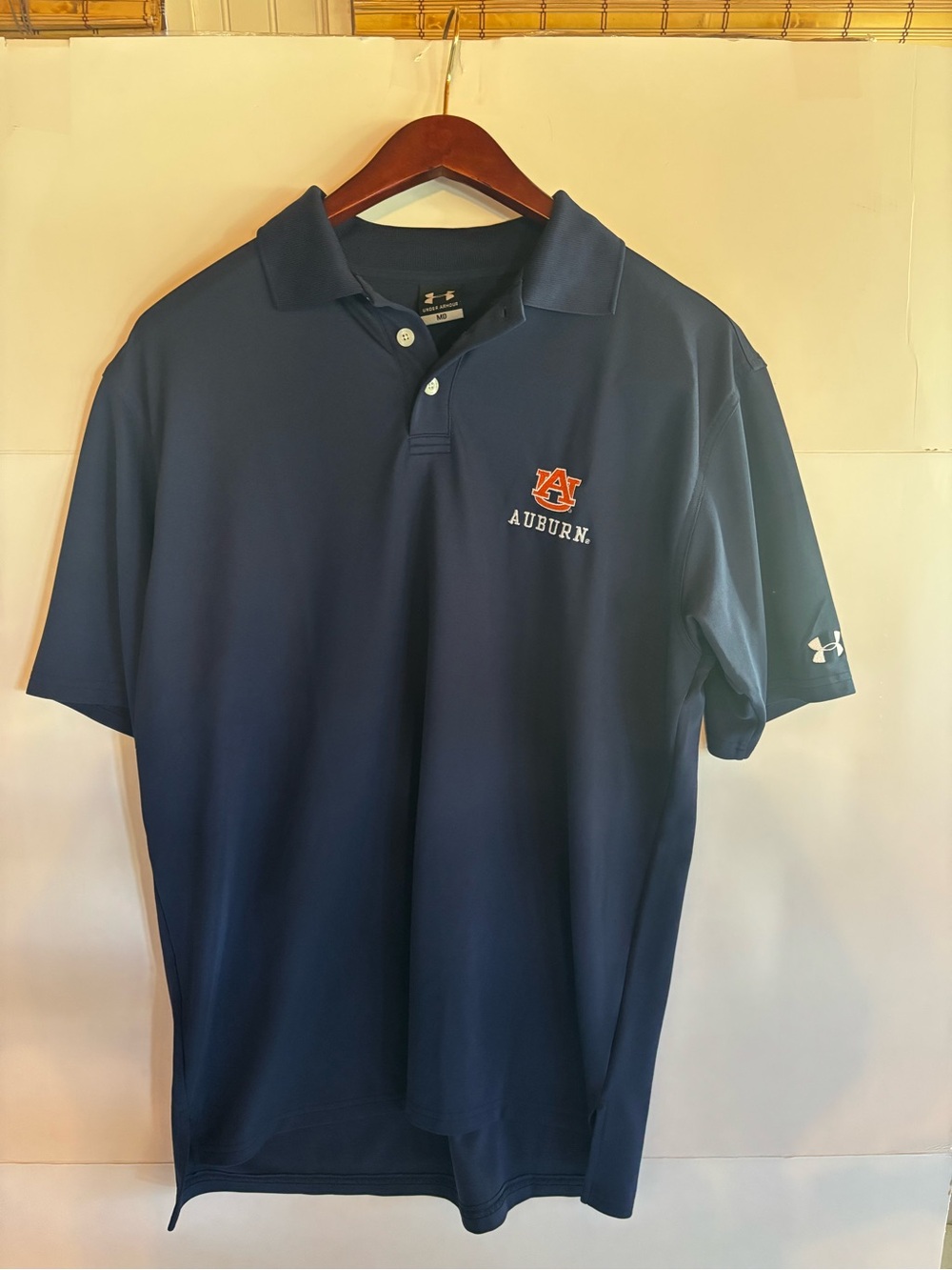 Under Armour Auburn Tigers Men's Polo Shirt Blue Size M